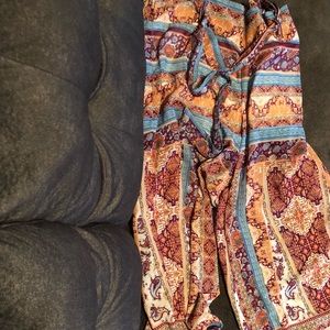 Bohemian wide leg pants